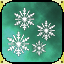 Icon premium snow flakes