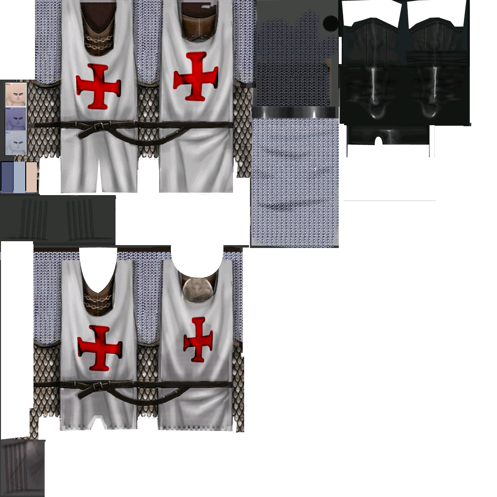Clothing templar warrior archer D