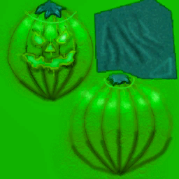 Hat pumpkin green