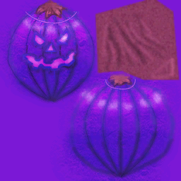 Hat pumpkin violet