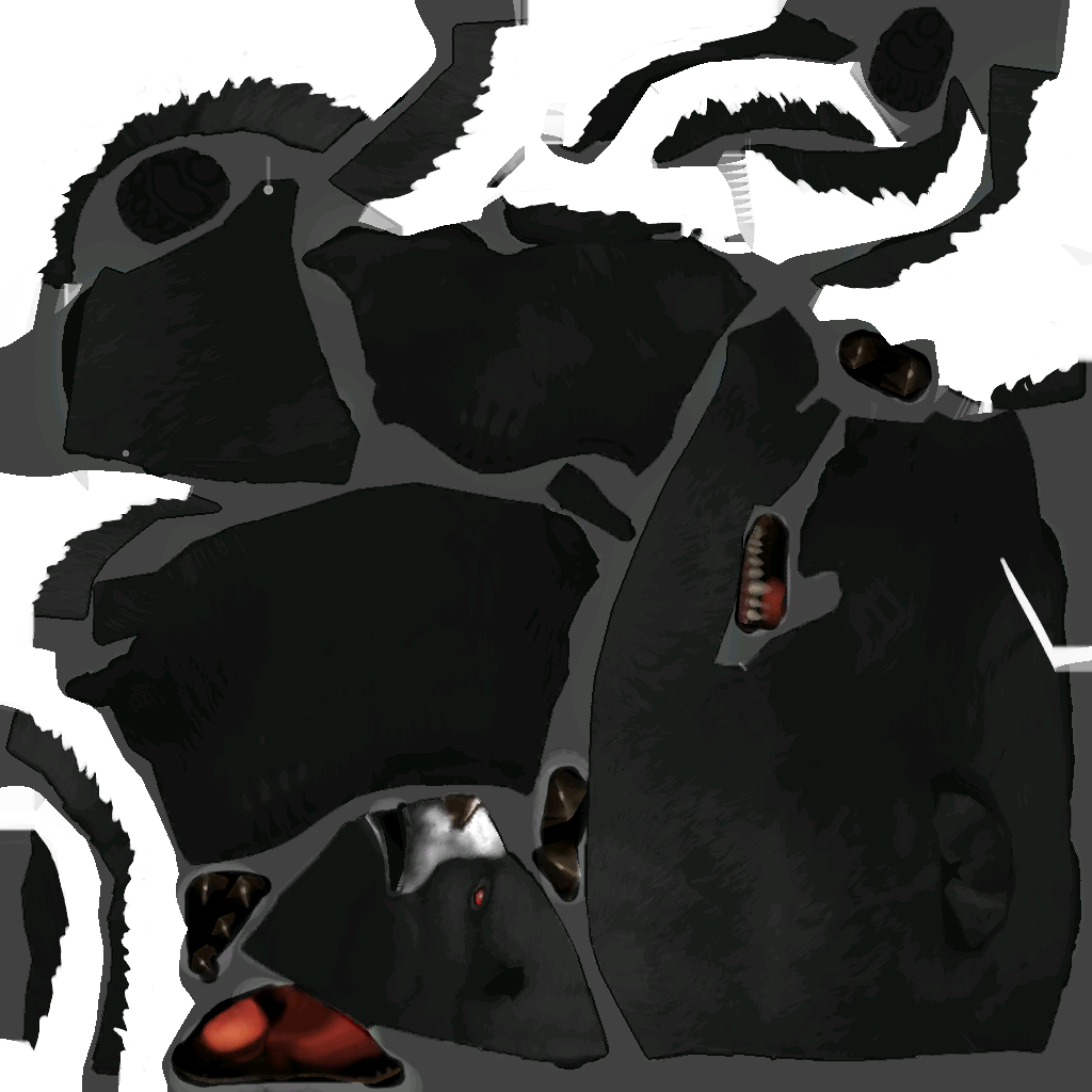 Mount bear pure black D