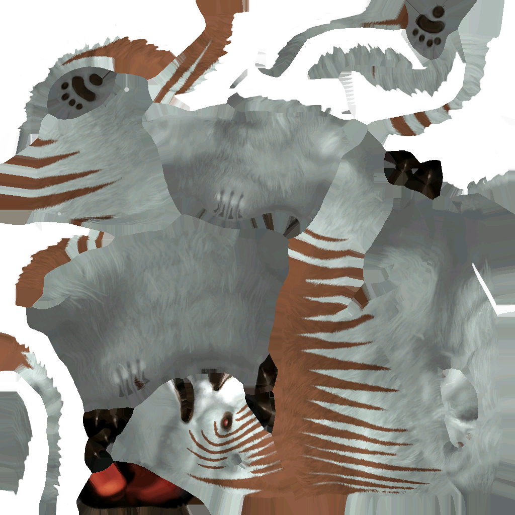 Mount bear tabby red D
