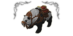 Premium headers mount bear panda