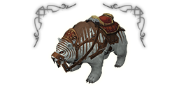 Premium headers mount bear tabby