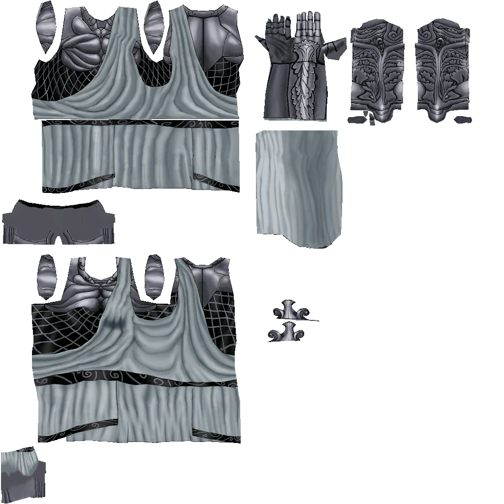 Ancients clothing B silver warrior D