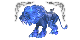 Premium headers mount lion spectral blue