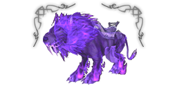 Premium headers mount lion spectral purple