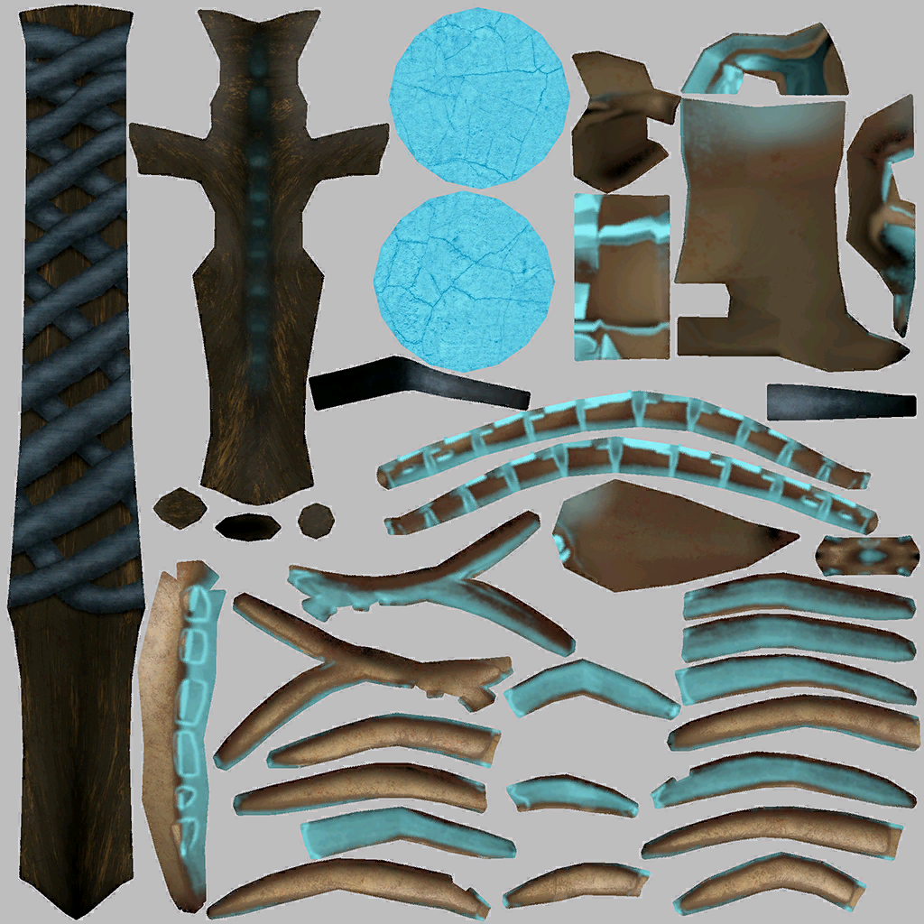 Skhati weapon staff A D
