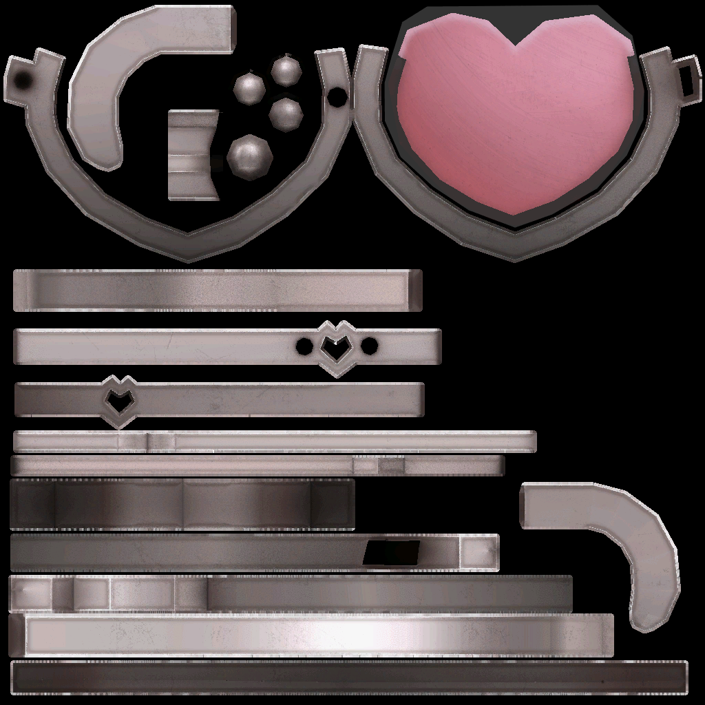Glasses heart accessory B DM