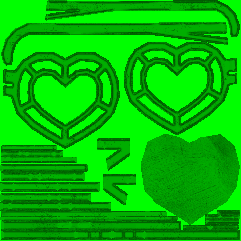 Glasses heart accessory C s