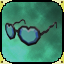 Icon premium accessory glasses heart A