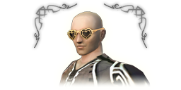 Premium headers accessory glasses heart C