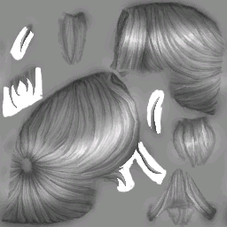 Hair half elf male B DM