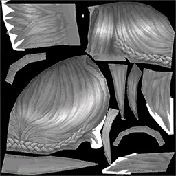 Hair half elf male C DM