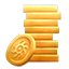 Icon currency gold