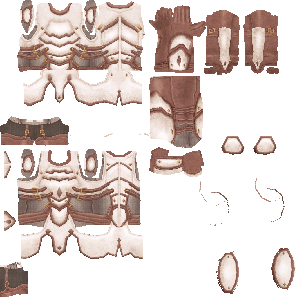 White leather clothing warrior DM