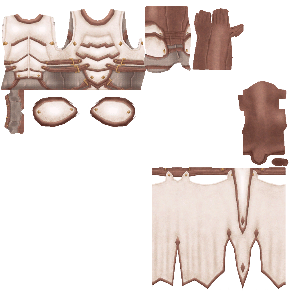 White leather clothing mage male DM