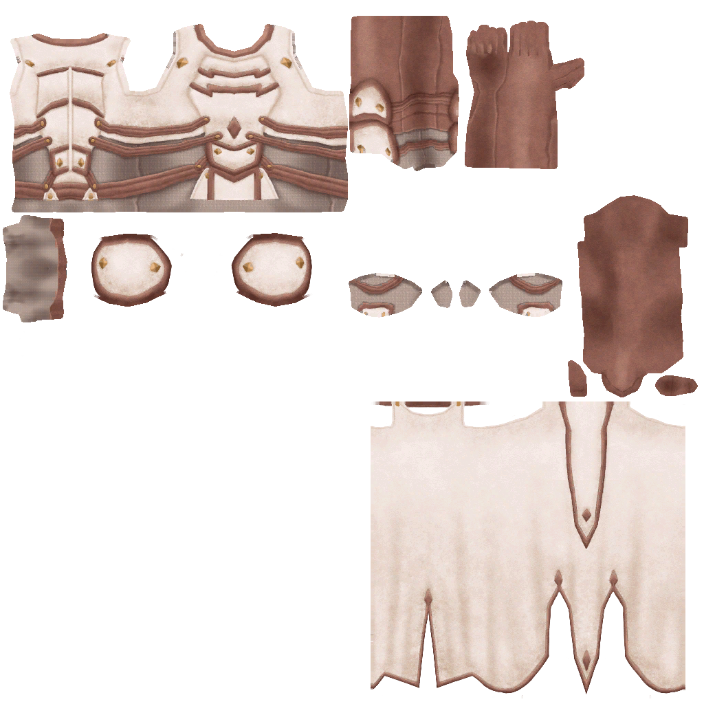 White leather clothing mage female DM