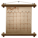 Header icon calendar