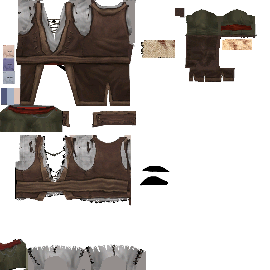 Clothing wounded fugitive D